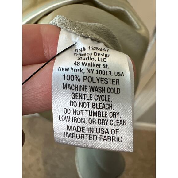 Nili Lotan Anne Gold Satin Midi Dress Size 4 Holiday Cocktail Party Elegant - Picture 14 of 15